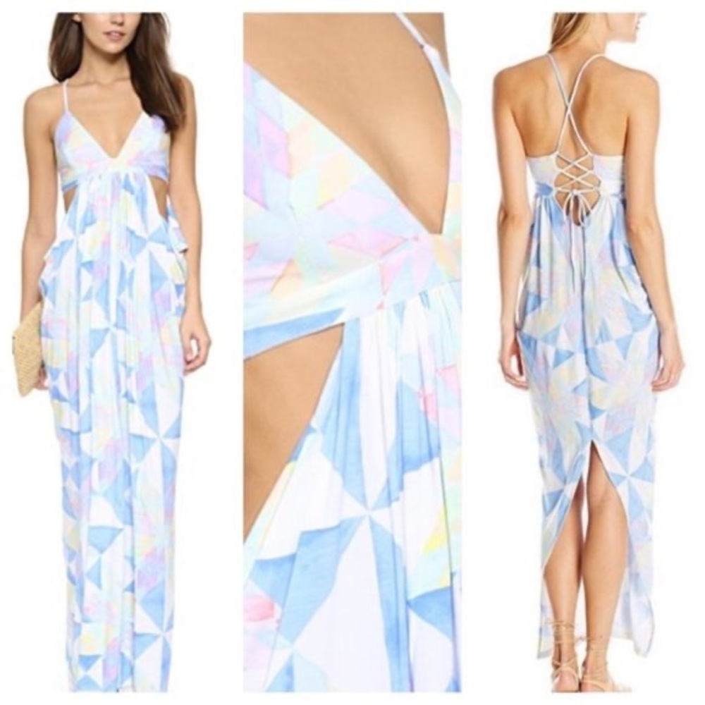 Mara Hoffman draped cutout maxi dress